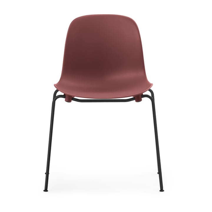 Form Chair stablebar stol svarte ben 2-pakning, Rød - undefined - Normann Copenhagen