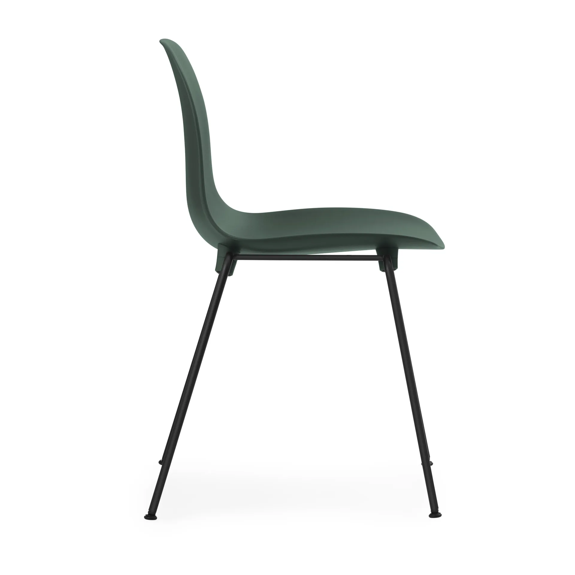 Form Chair stablebar stol svarte ben 2-pk, Grønn,  Normann Copenhagen