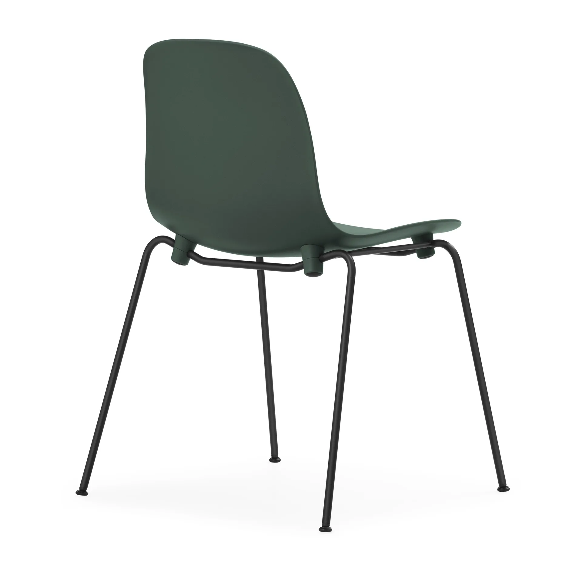 Form Chair stablebar stol svarte ben 2-pk, Grønn Normann Copenhagen