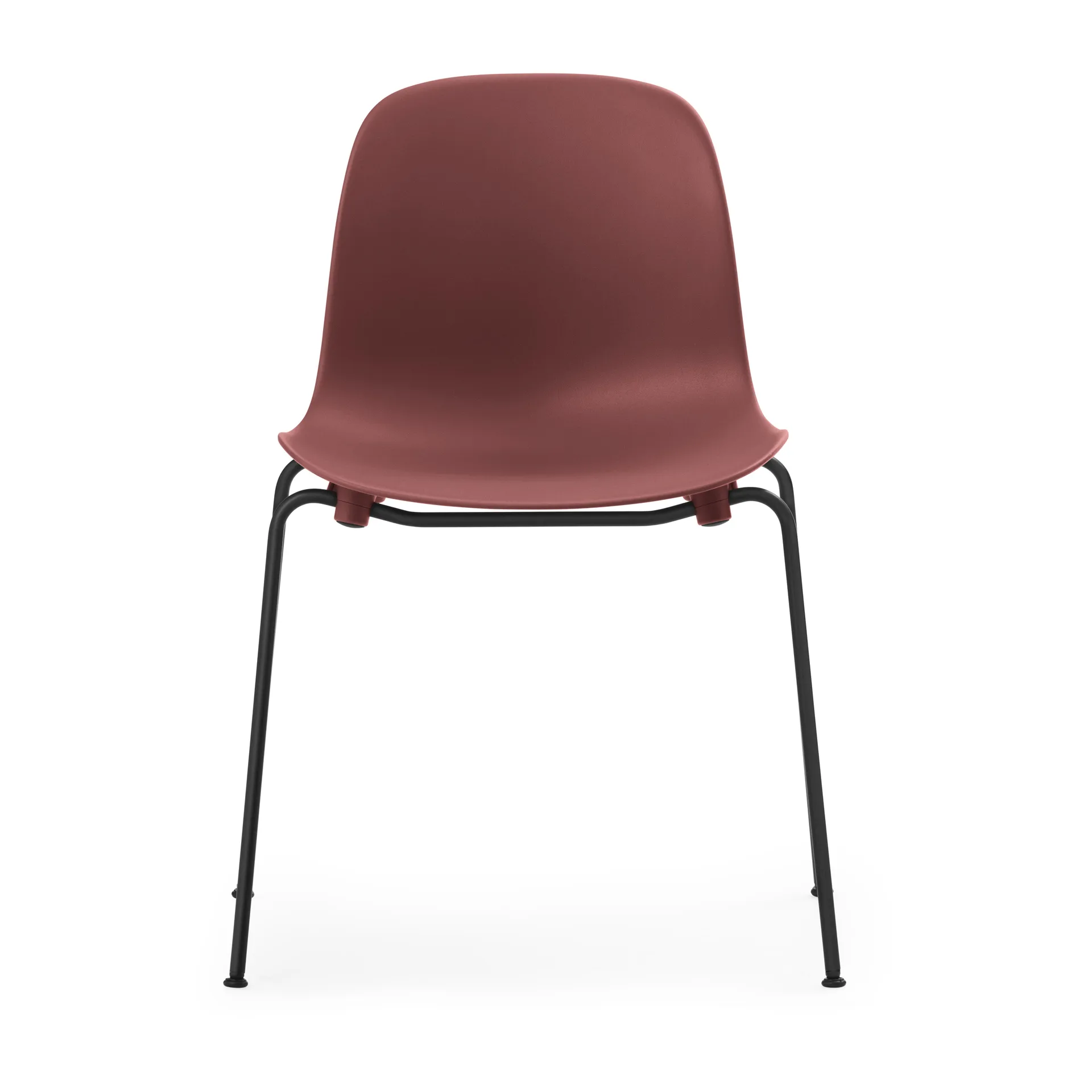 Form Chair stablebar stol svarte ben 2-pk, Rød,  Normann Copenhagen