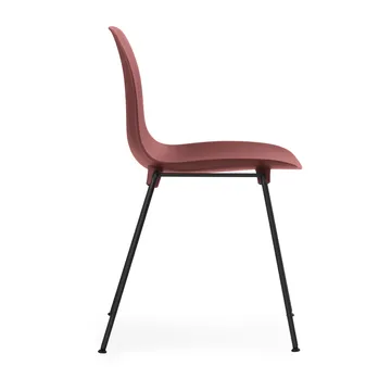 Form Chair stablebar stol svarte ben 2-pk, Rød - Normann Copenhagen