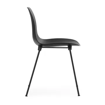 Form Chair stablebar stol svarte ben 2-pk, Svart - Normann Copenhagen