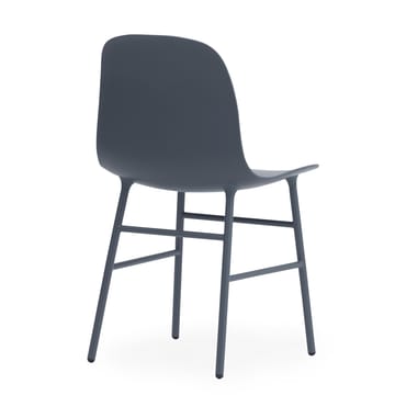 Form Chair stol metallben 2-stk. - blå - Normann Copenhagen