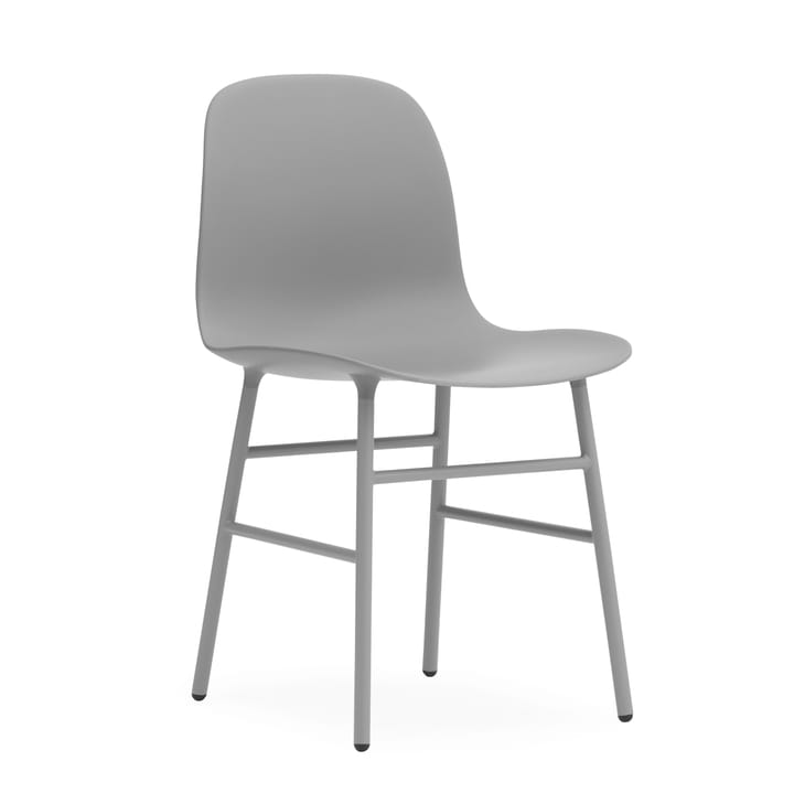 Form Chair stol metallben 2-stk. - grå - Normann Copenhagen