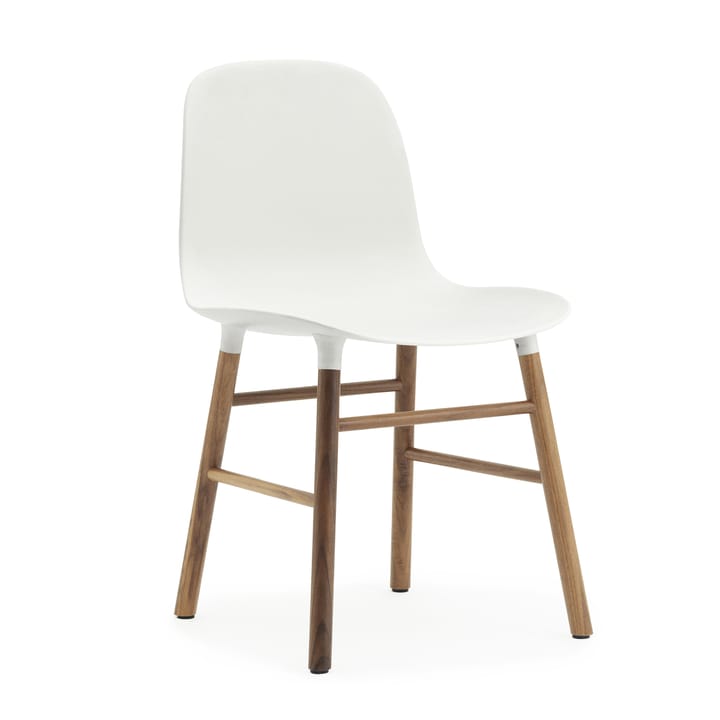 Form Chair stol valnøttben 2-stk. - hvit-valnøtt - Normann Copenhagen