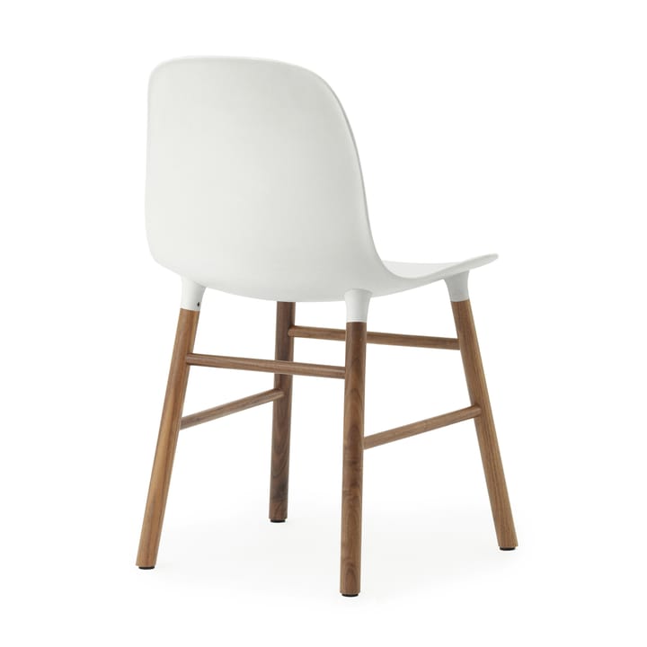 Form Chair stol valnøttben 2-stk. - hvit-valnøtt - Normann Copenhagen