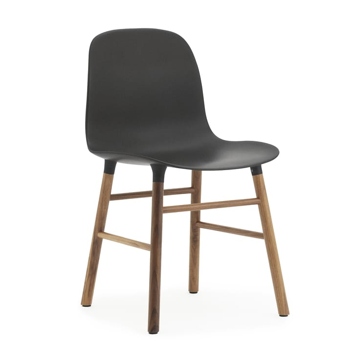 Form Chair stol valnøttben 2-stk. - svart-valnøtt - Normann Copenhagen