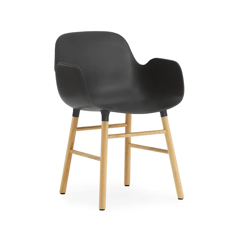 Form karmstol, black, eikeben Normann Copenhagen