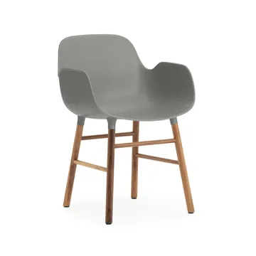Form karmstol - grey, valnøttben - Normann Copenhagen