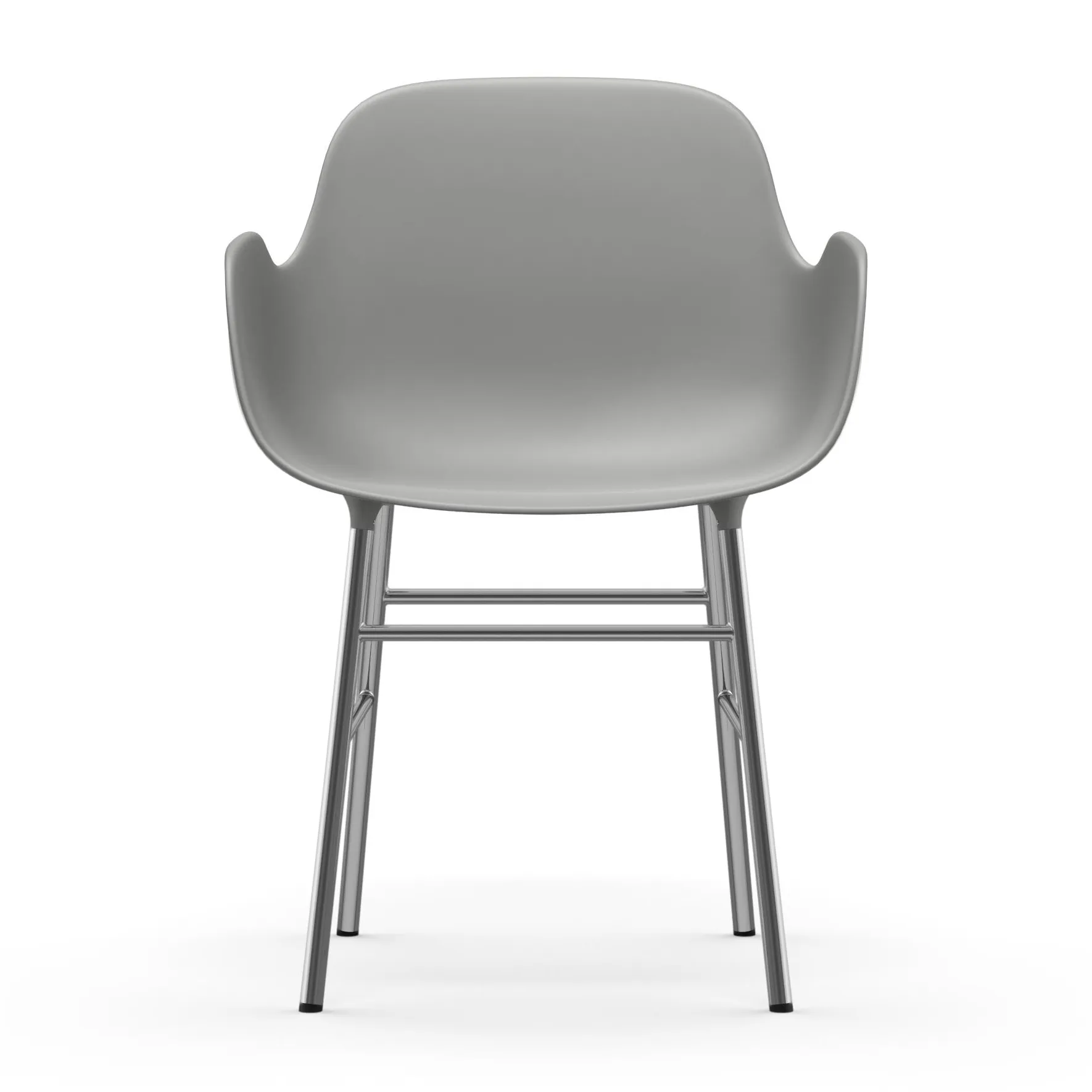 Form karmstol kromede bein, Grå Normann Copenhagen