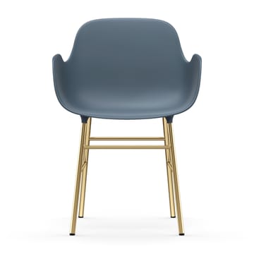 Form karmstol messingsbein - Blå - Normann Copenhagen