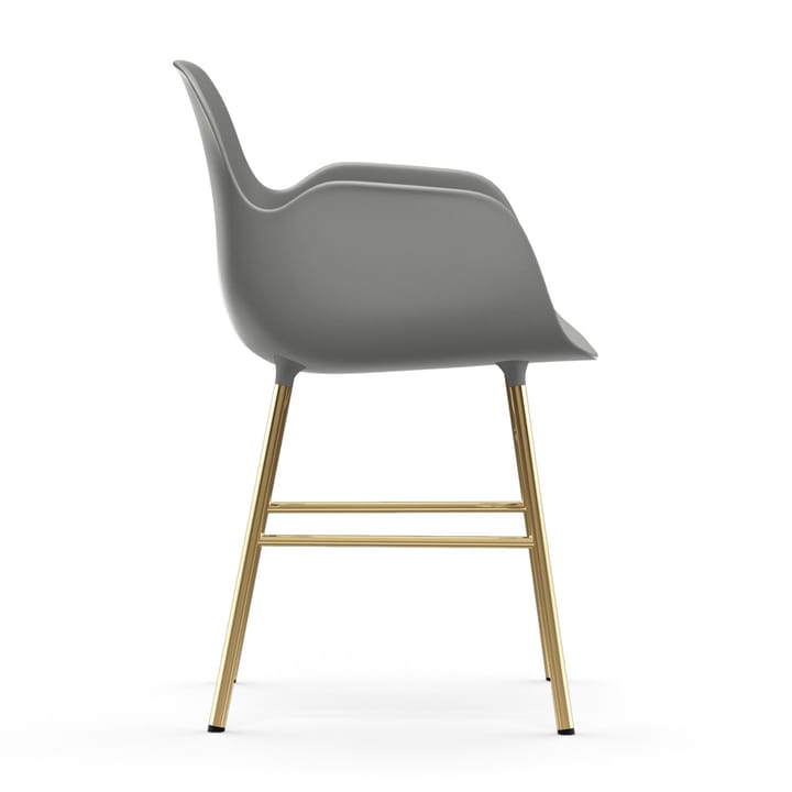 Form karmstol messingsbein, Grå Normann Copenhagen