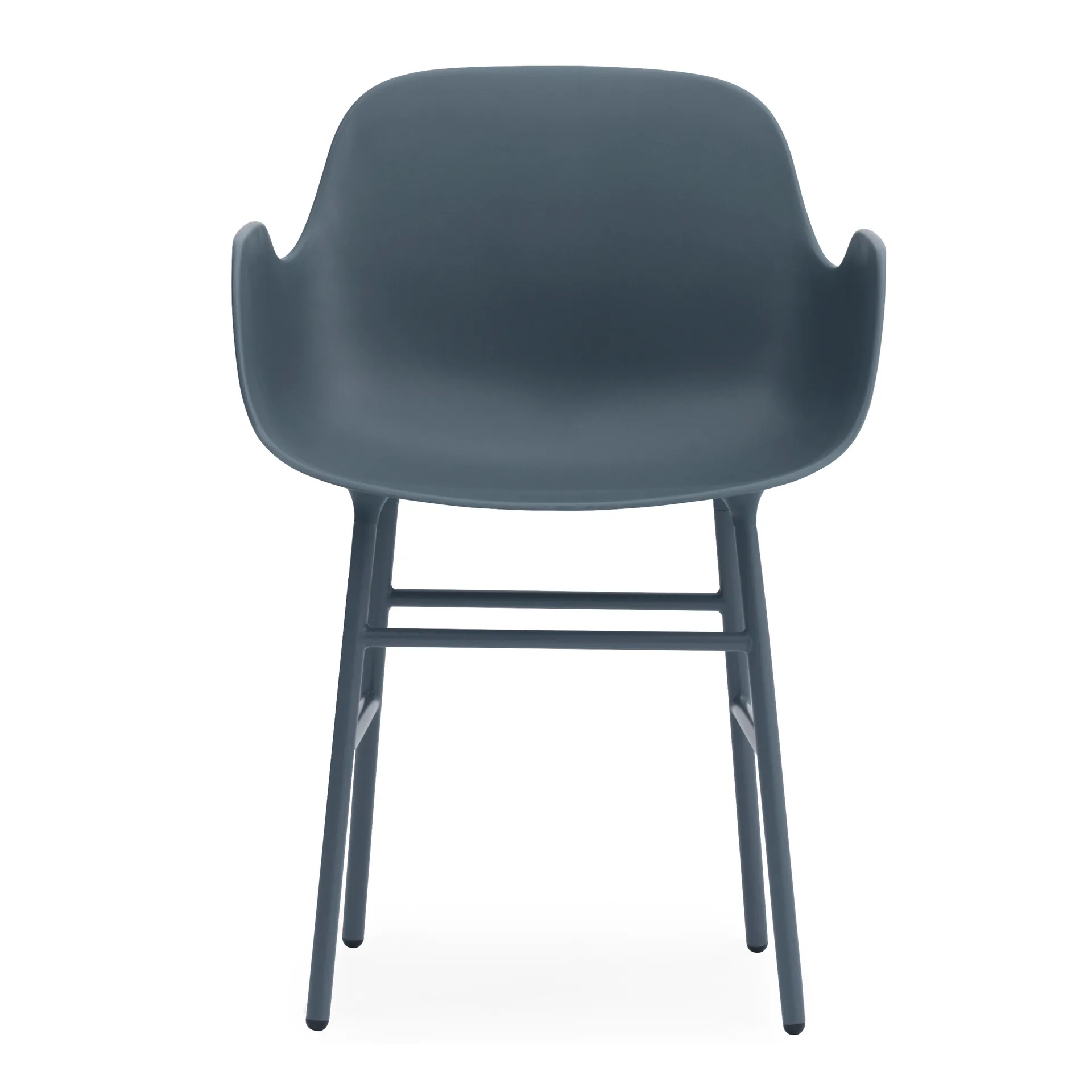 Form karmstol metallbein, Blå Normann Copenhagen