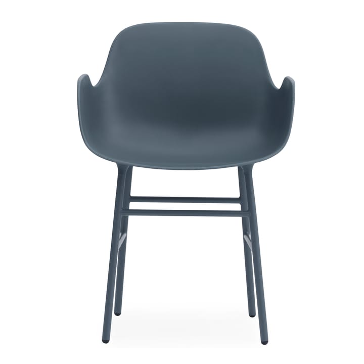 Form karmstol metallbein, Blå Normann Copenhagen
