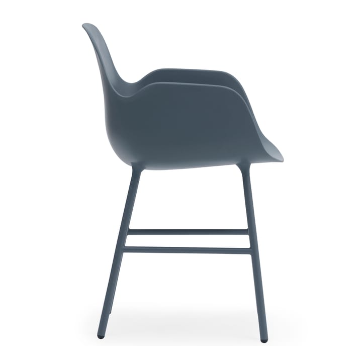 Form karmstol metallbein, Blå Normann Copenhagen