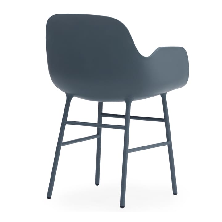 Form karmstol metallbein, Blå Normann Copenhagen