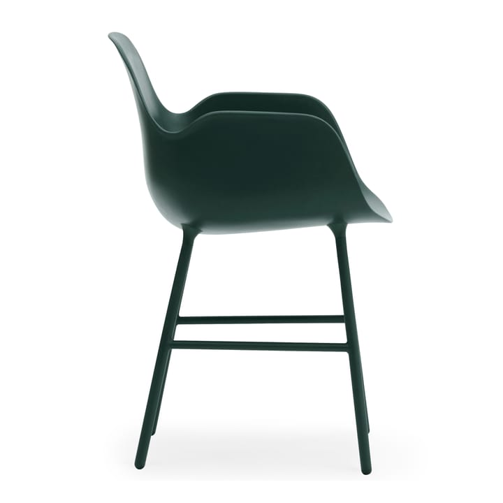 Form karmstol metallbein, Grønn Normann Copenhagen