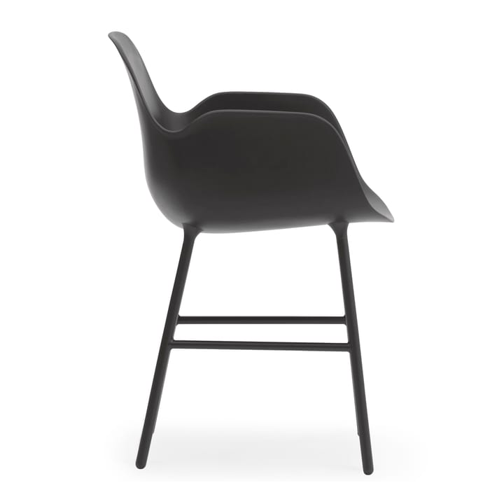 Form karmstol metallbein, Svart Normann Copenhagen