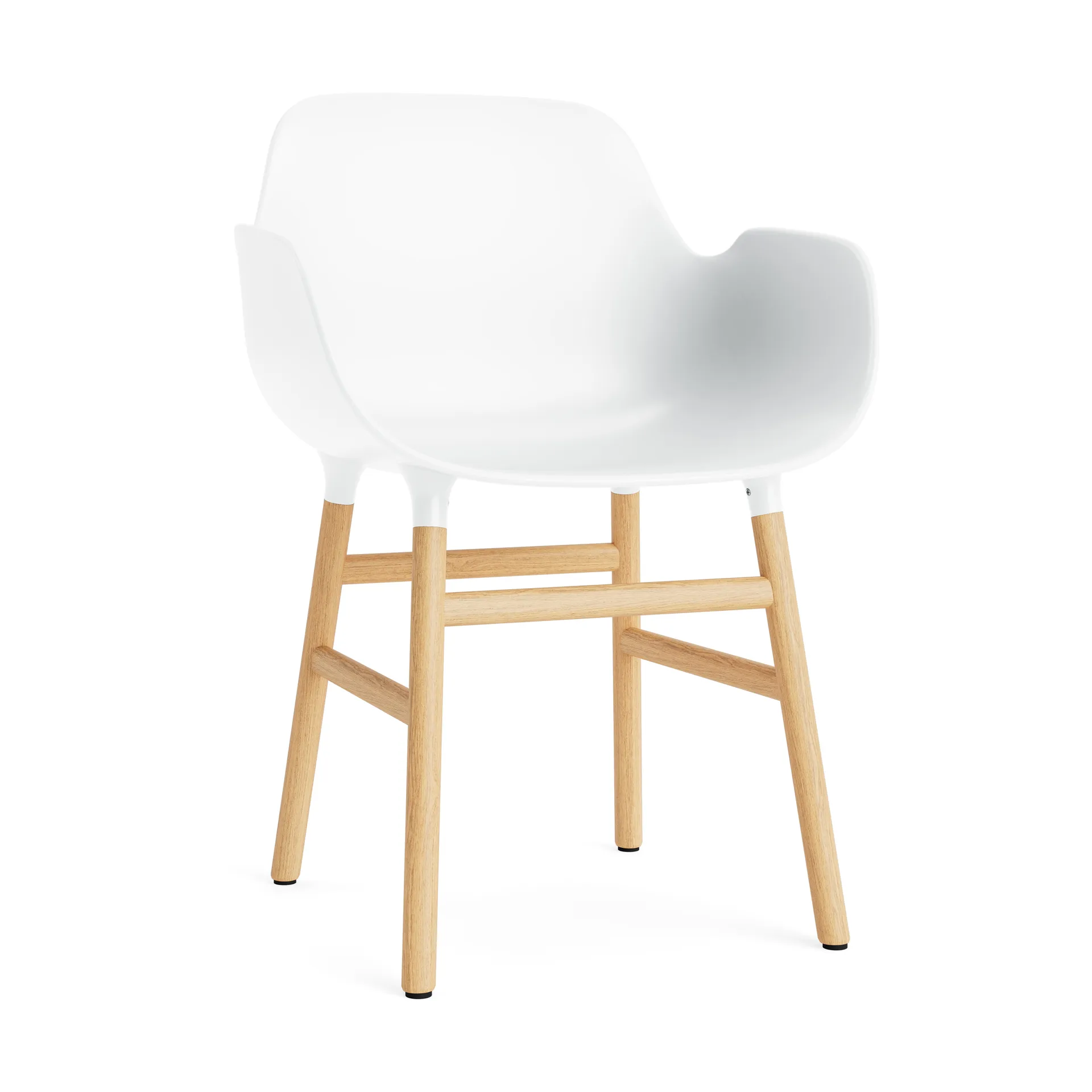 Form karmstol, white, eikeben Normann Copenhagen