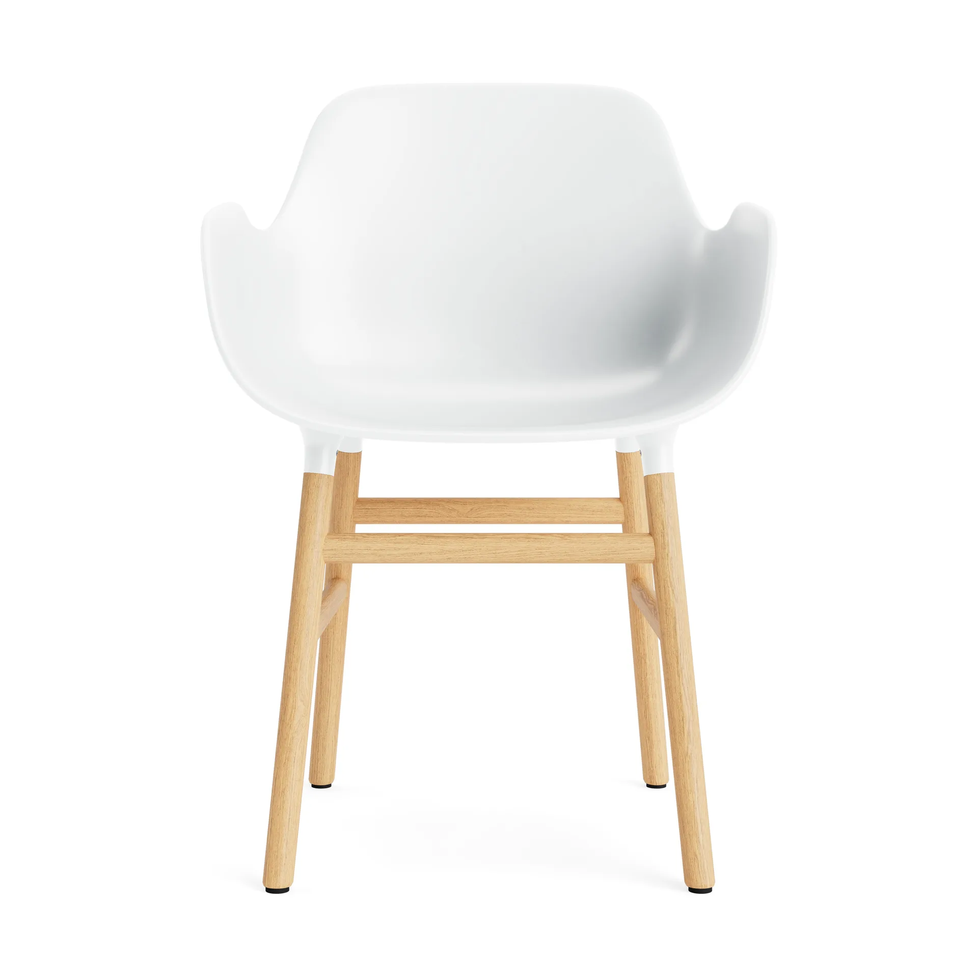 Form karmstol, white, eikeben Normann Copenhagen