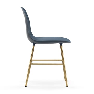 Form stol messingsbein - Blå - Normann Copenhagen