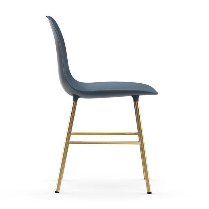 Form stol messingsbein, Blå Normann Copenhagen