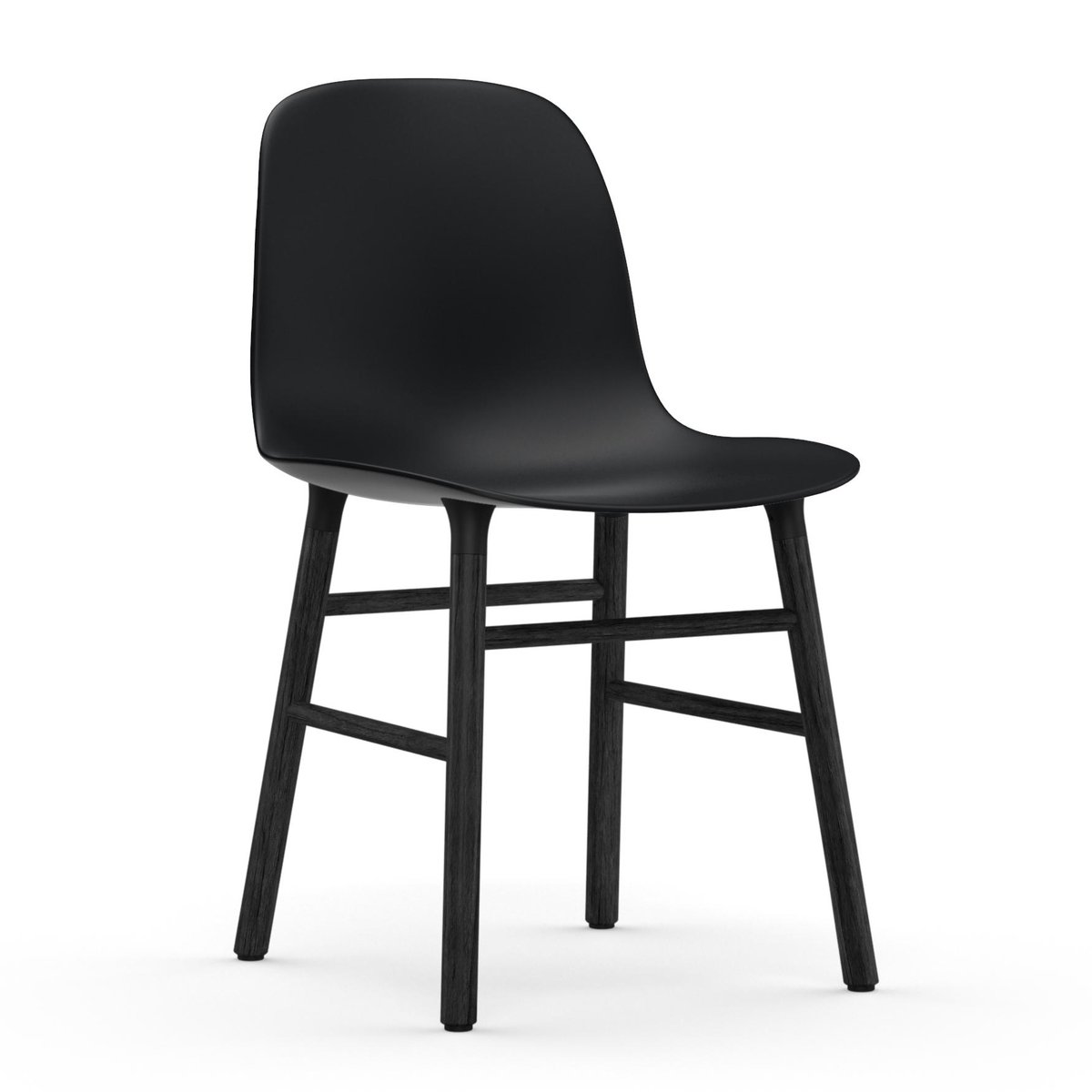 Normann Copenhagen Form stol svart bein Svart | Skandinavisk Design | Stoler | Svart