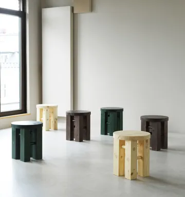 Fyr rund krakk 45 cm - Dark brown, Ø40x45 cm - Normann Copenhagen
