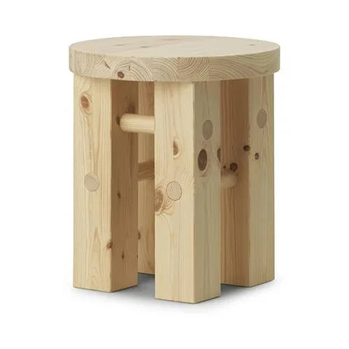 Fyr rund krakk 45 cm, Pine, Ø40x45 cm Normann Copenhagen