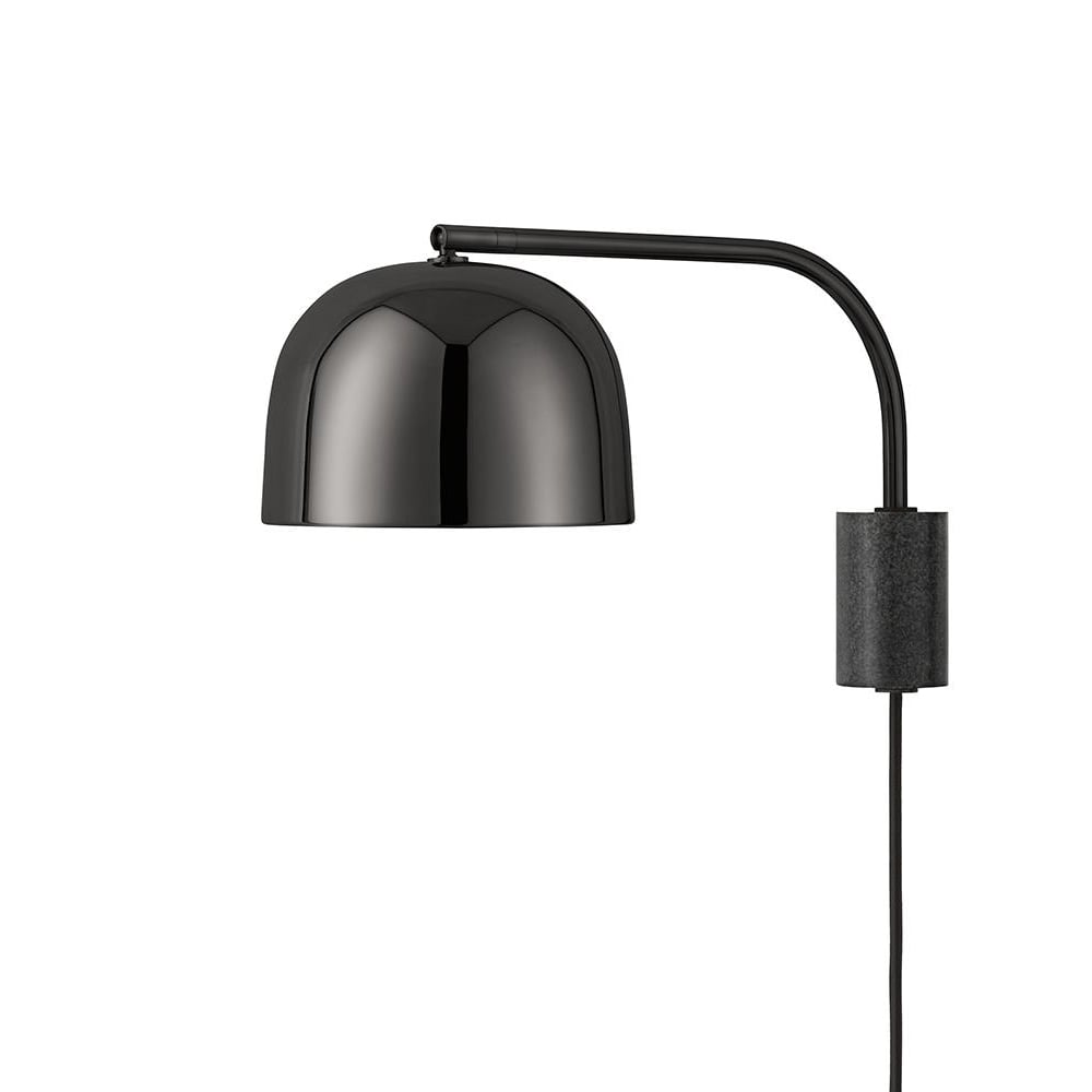 Bilde av Normann Copenhagen Grant vegglampe black liten- stål granitt