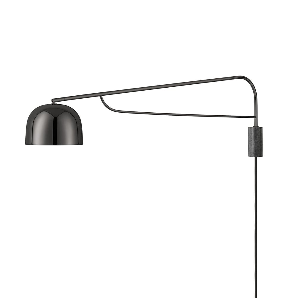 Bilde av Normann Copenhagen Grant vegglampe black stor- stål granitt