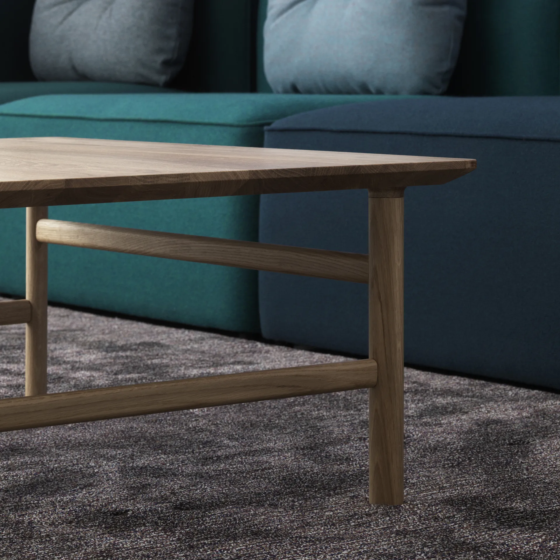 Grow salongbord, eik klarlakk, large Normann Copenhagen