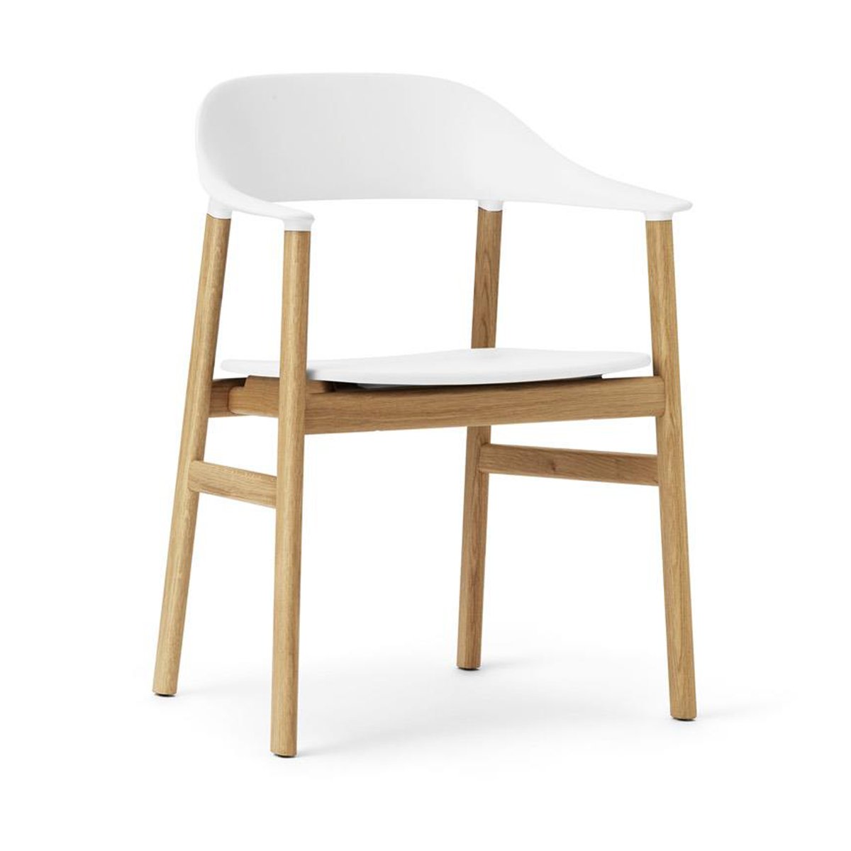 Normann Copenhagen Herit karmstol eik White