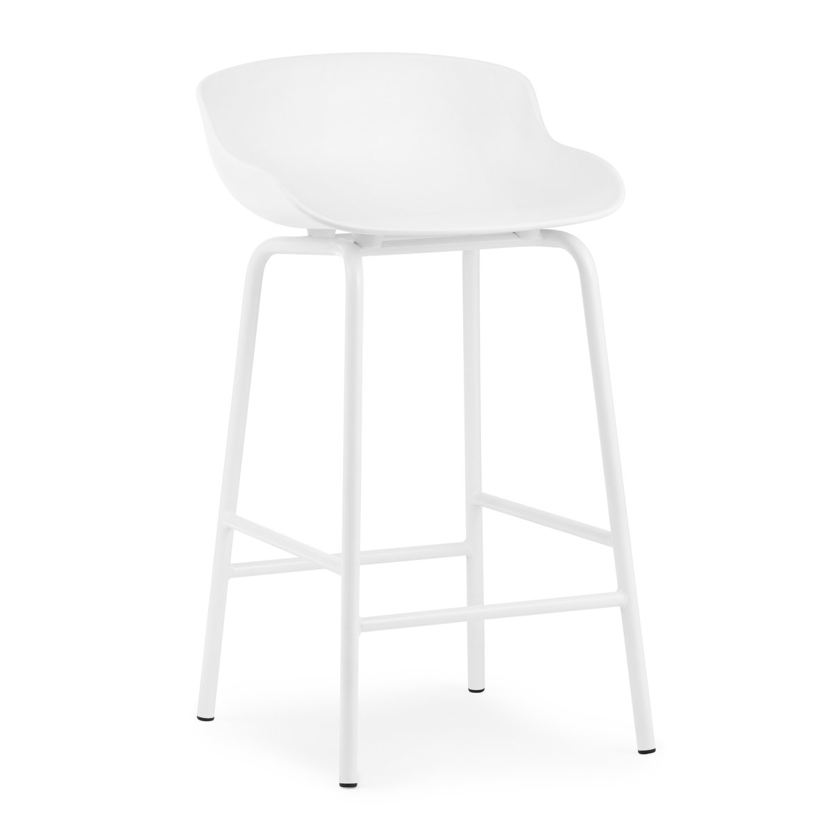 Bilde av Normann Copenhagen Hyg barstol metallben 65 cm Hvit