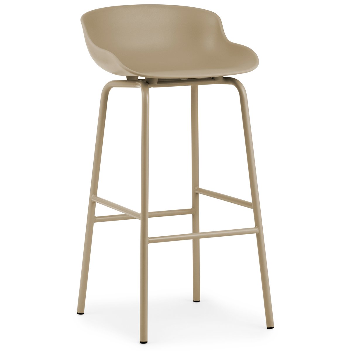 Bilde av Normann Copenhagen Hyg barstol metallben 75 cm Sand