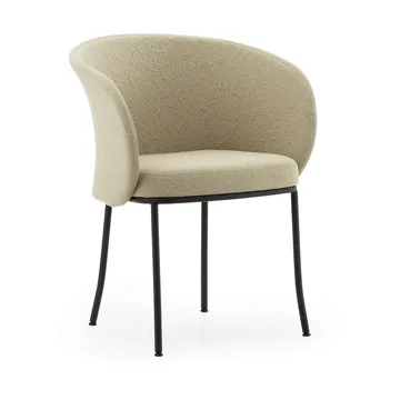 Knit karmstol - Sand-black steel - Normann Copenhagen