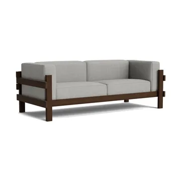 Kube sofa - Brunlakkert furu-stoff Remix 143 Grey, 220 cm - Normann Copenhagen