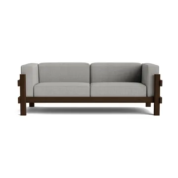 Kube sofa - Brunlakkert furu-stoff Remix 143 Grey, 220 cm - Normann Copenhagen