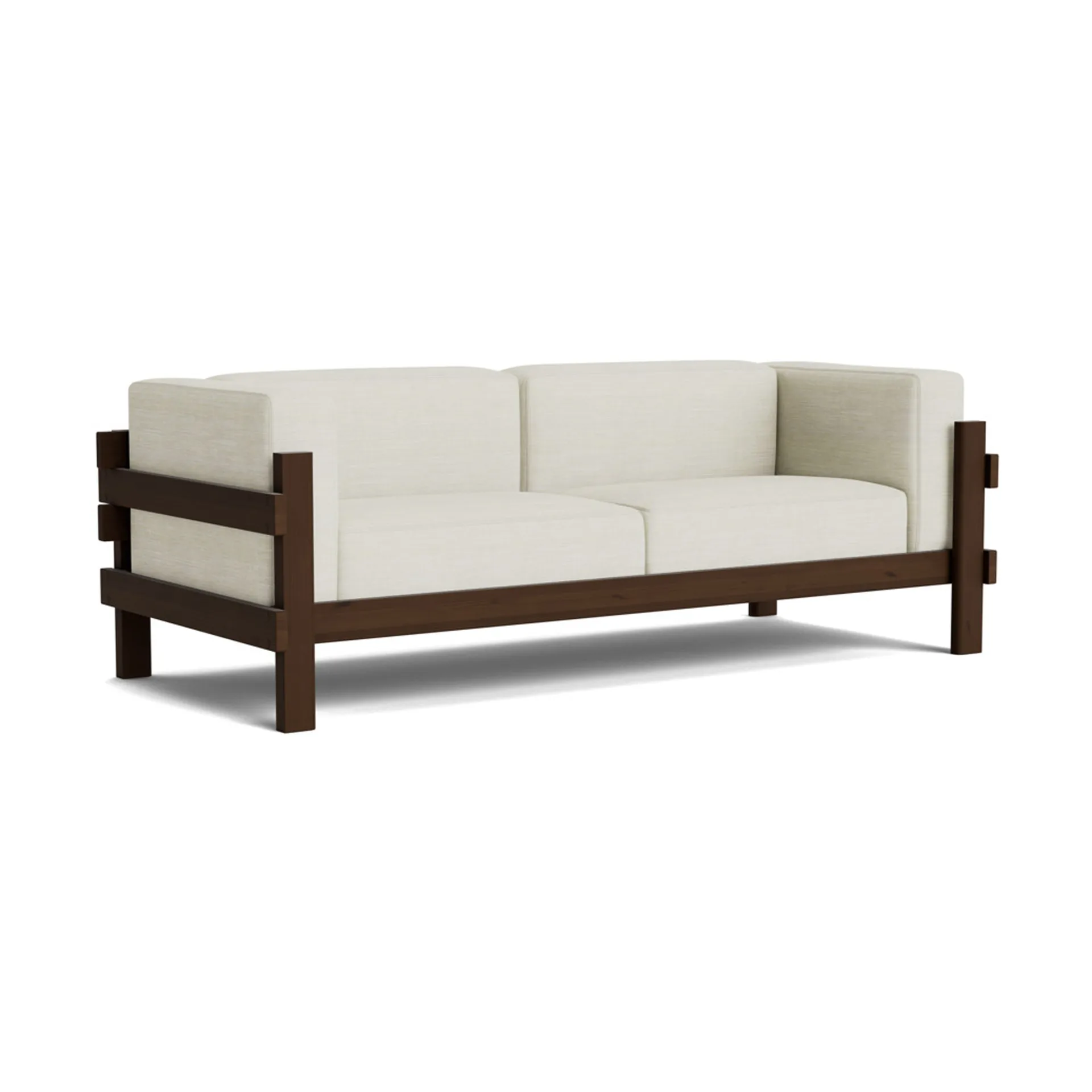 Kube sofa, Brunlakkert furu-stoff Remix 223 Beige, 220 cm Normann Copenhagen