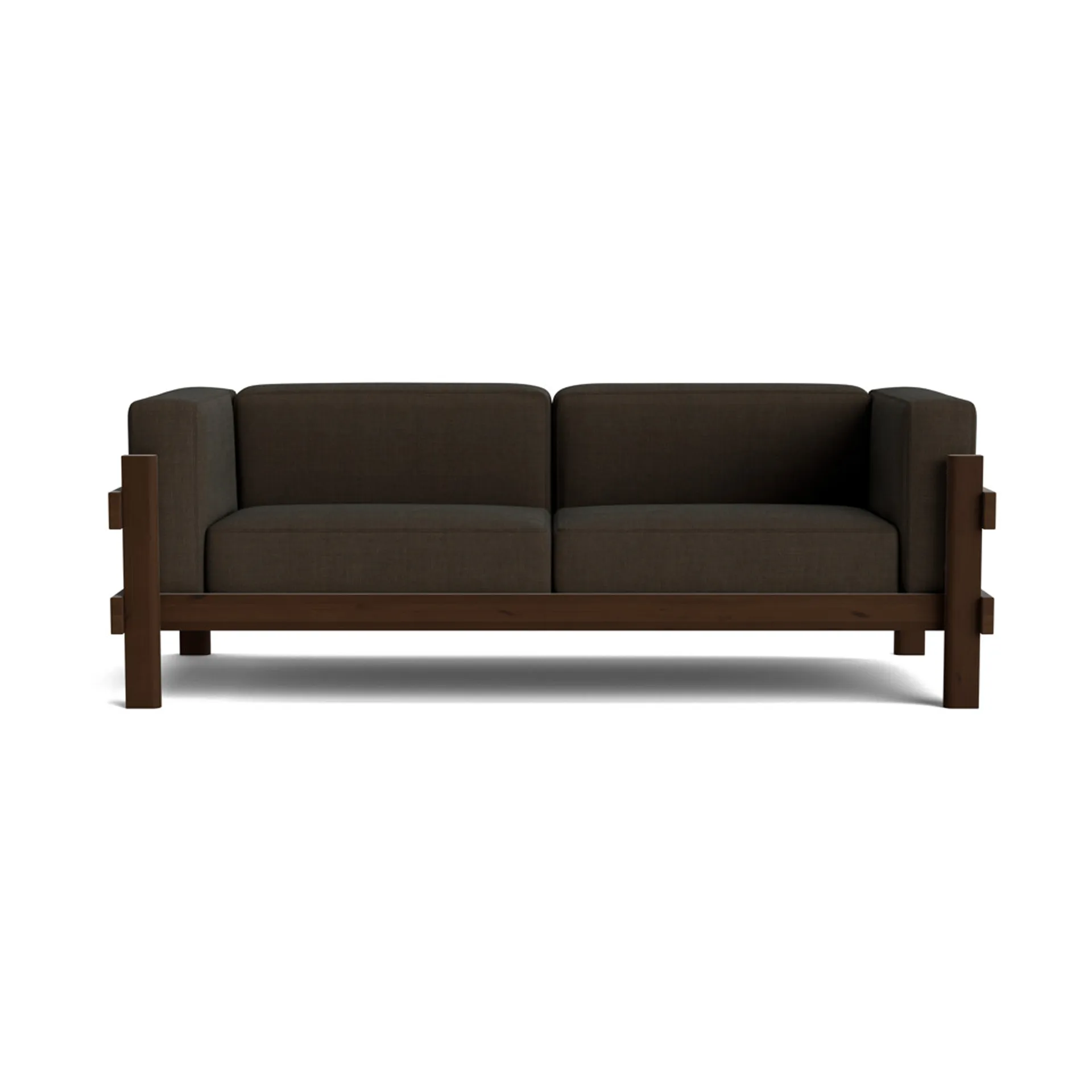 Kube sofa, Brunlakkert furu-stoff Remix 356 Brown, 220 cm Normann Copenhagen