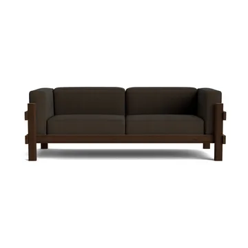 Kube sofa - Brunlakkert furu-stoff Remix 356 Brown, 220 cm - Normann Copenhagen