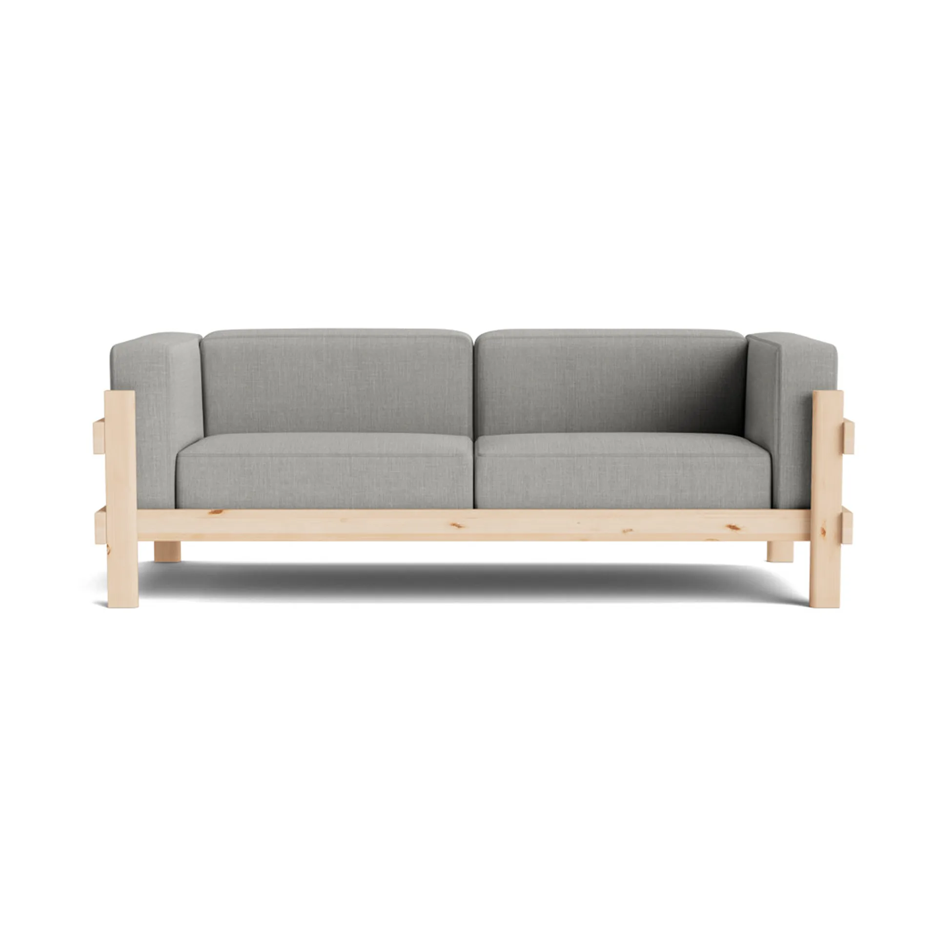 Kube sofa, Lakkert furu-stoff Remix 143 Grey, 220 cm Normann Copenhagen