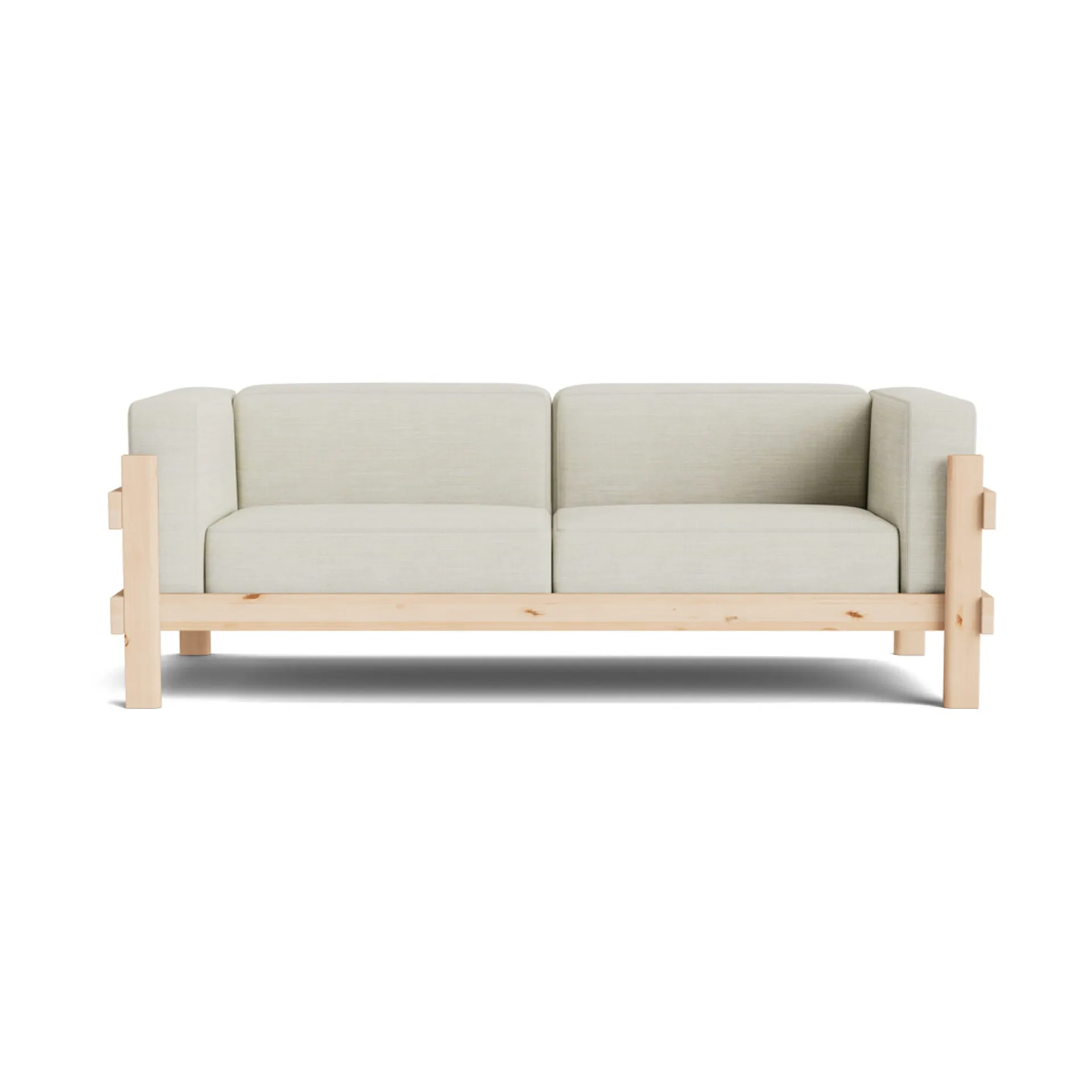 Kube sofa, Lakkert furu-stoff Remix 223 Beige, 220 cm Normann Copenhagen