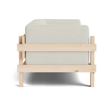 Kube sofa - Lakkert furu-stoff Remix 223 Beige, 220 cm - Normann Copenhagen