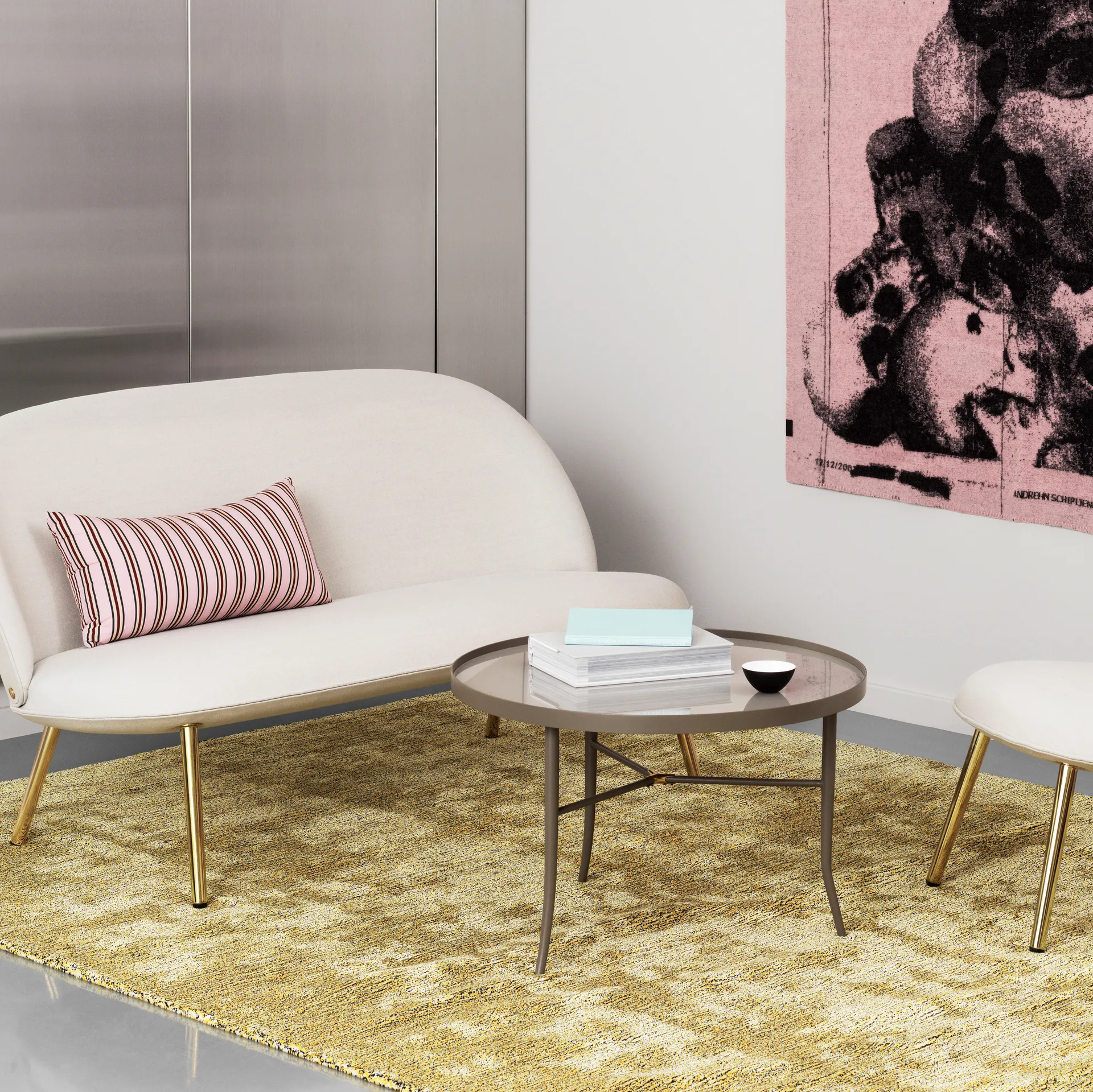 Lug bord Ø68 cm, Grå Normann Copenhagen