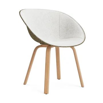 Mat Armchair karmstol  fremsidepolstring - Hallingdal 110-seaweed-beech - Normann Copenhagen