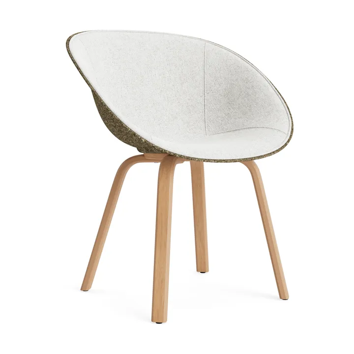 Mat Armchair karmstol  fremsidepolstring - Hallingdal 110-seaweed-beech - Normann Copenhagen