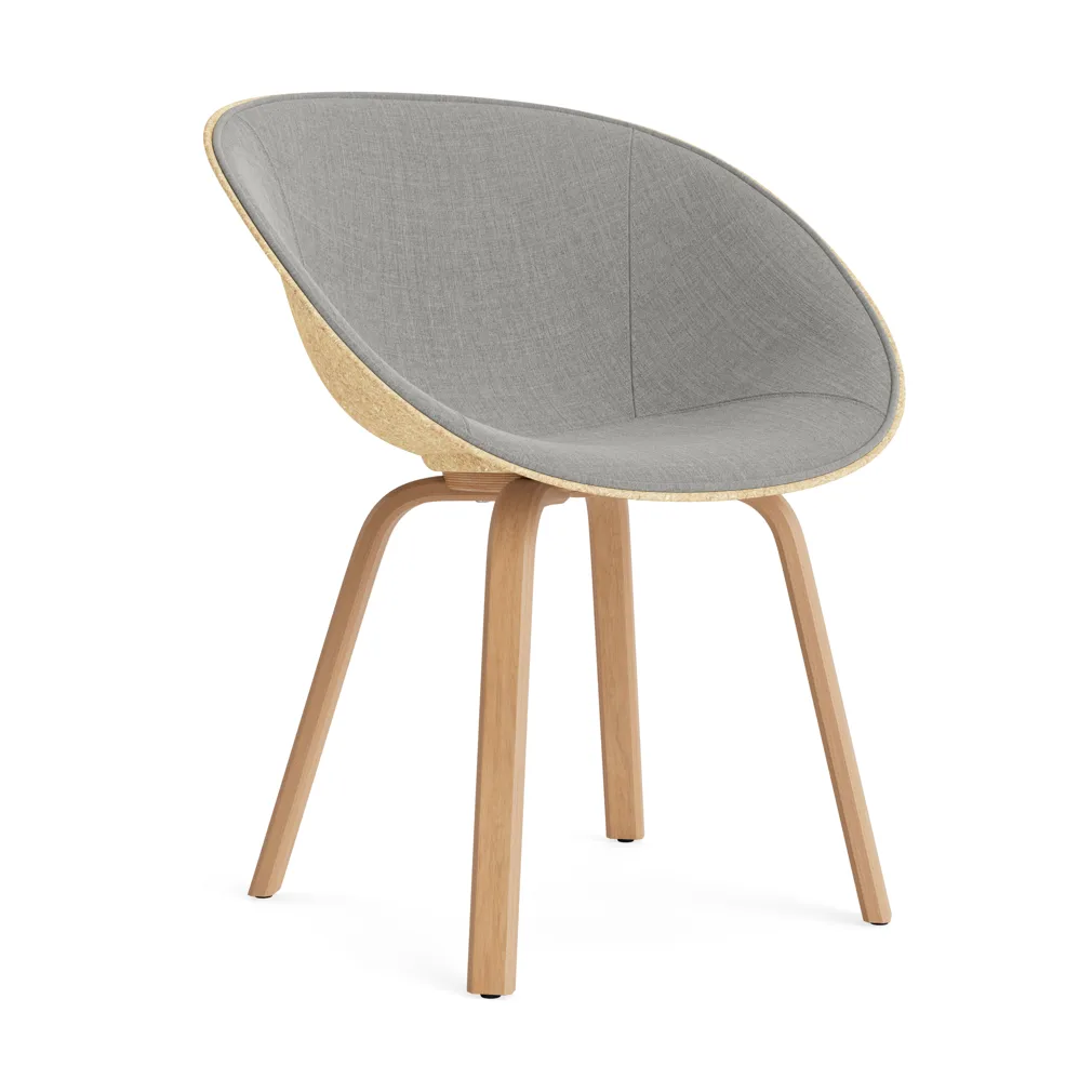 Normann Copenhagen Mat Armchair karmstol fremsidepolstring Remix 133-hemp-beech