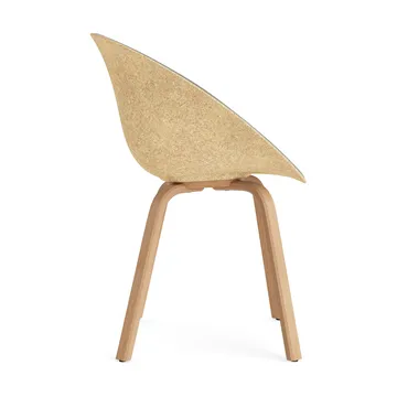 Mat Armchair karmstol  fremsidepolstring - Remix 133-hemp-beech - Normann Copenhagen