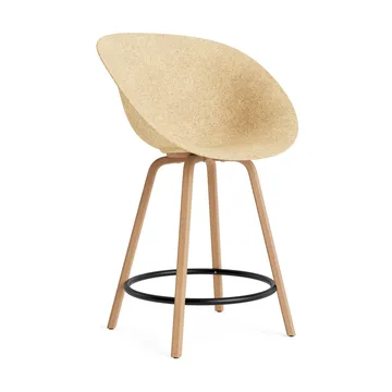 Mat Bar Armchair karmstol 65 cm - Hemp-beech-black steel - Normann Copenhagen